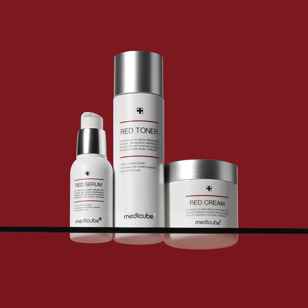 image:imagemedicube Red Cream 20 for Sensitive Dry Skin LowIrritation Moisturizer with BHA Niacinamide amp Adenosine For Soothing amp Hydration Korean Skincare 169 fl oz