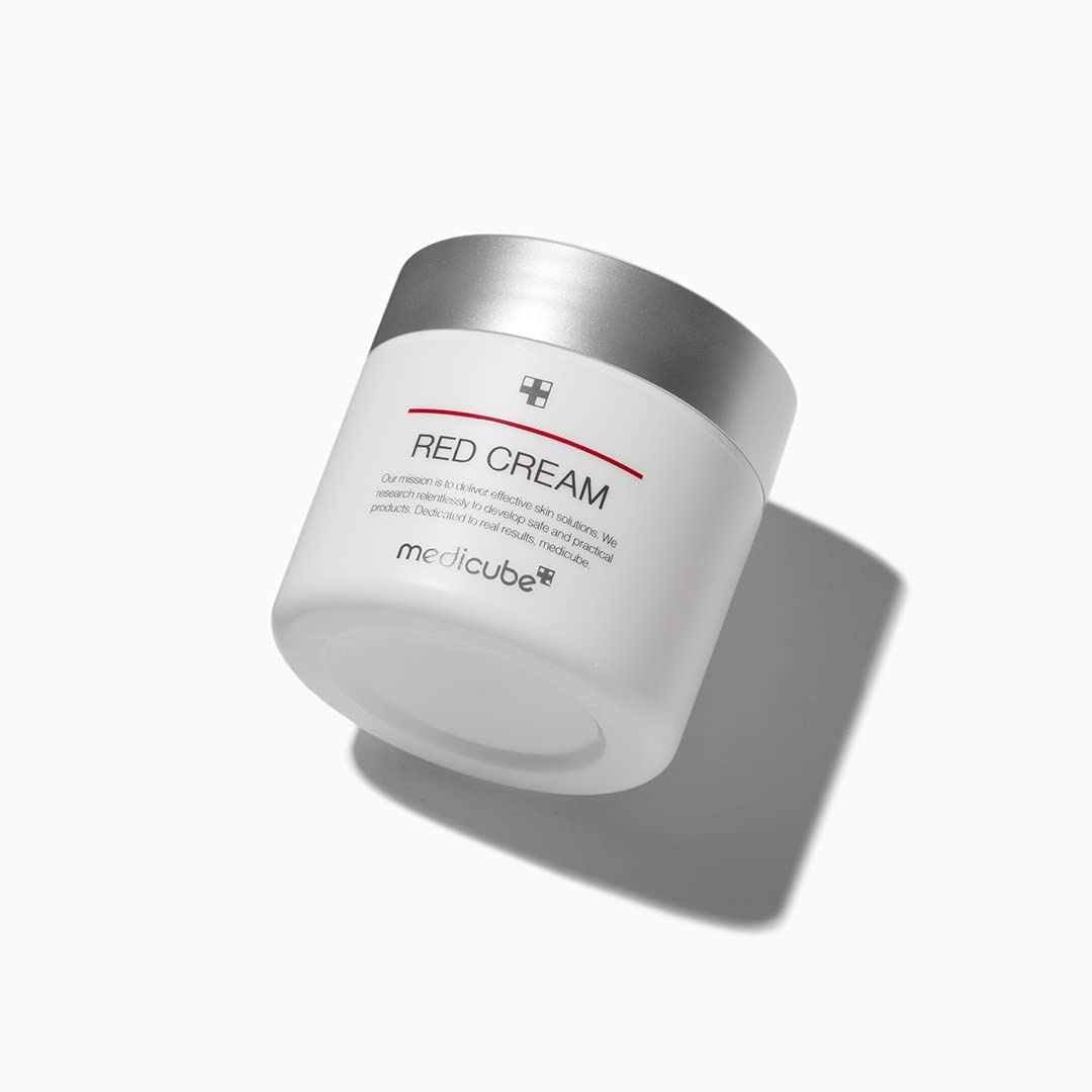image:imagemedicube Red Cream 20 for Sensitive Dry Skin LowIrritation Moisturizer with BHA Niacinamide amp Adenosine For Soothing amp Hydration Korean Skincare 169 fl oz