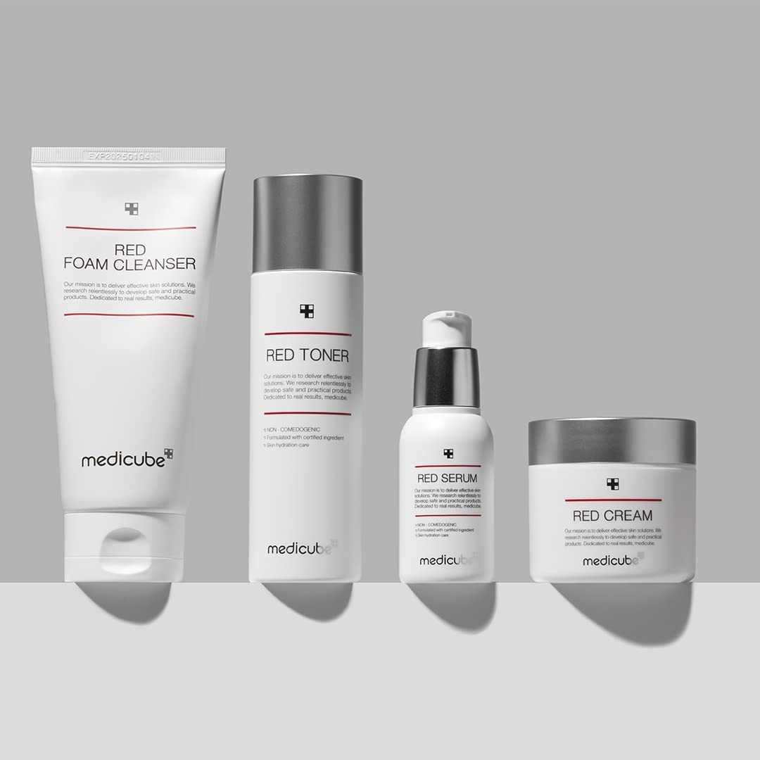 image:imagemedicube Red Cream 20 for Sensitive Dry Skin LowIrritation Moisturizer with BHA Niacinamide amp Adenosine For Soothing amp Hydration Korean Skincare 169 fl oz