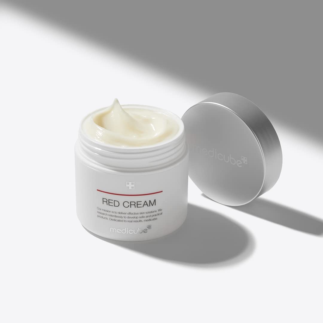image:imagemedicube Red Cream 20 for Sensitive Dry Skin LowIrritation Moisturizer with BHA Niacinamide amp Adenosine For Soothing amp Hydration Korean Skincare 169 fl oz