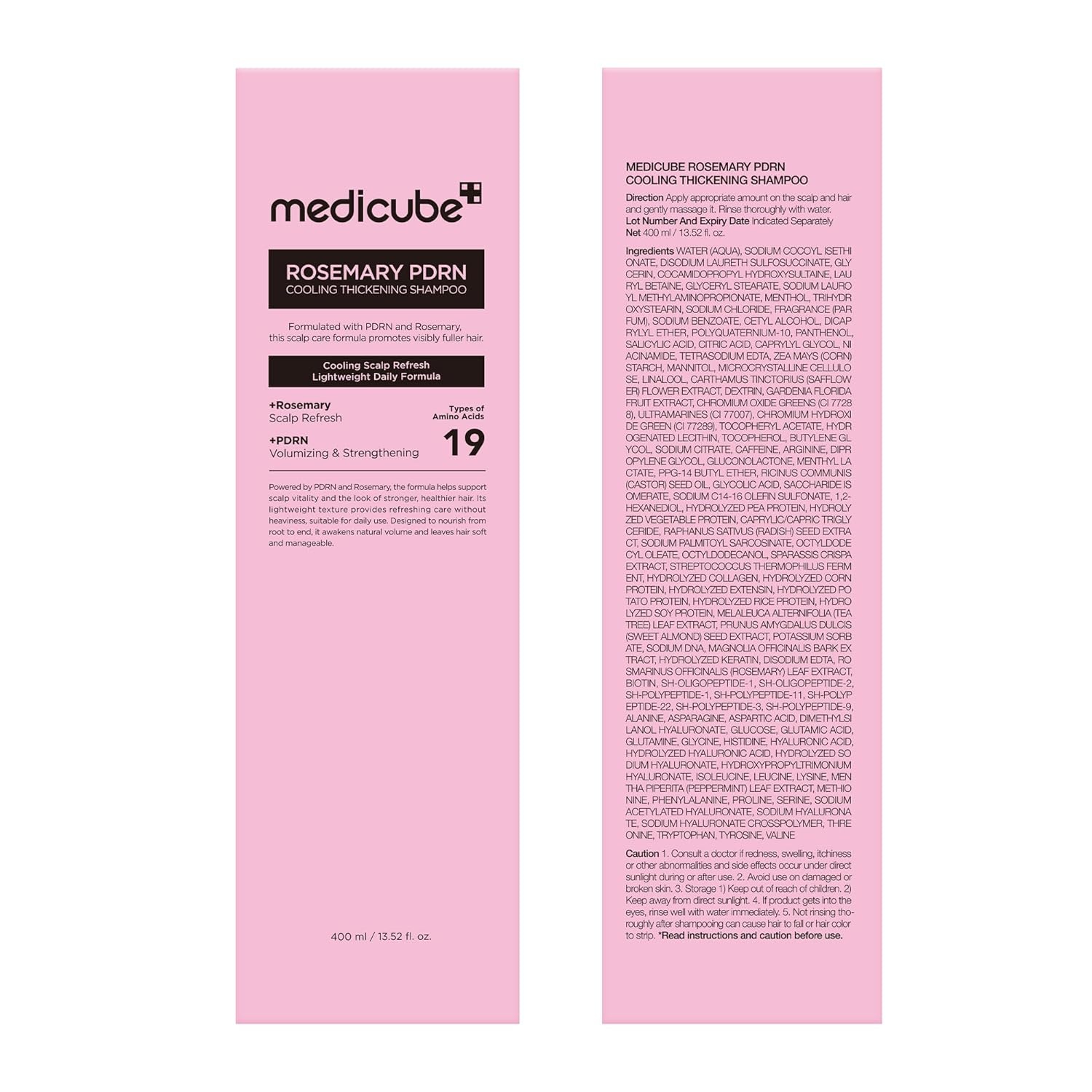 image:imagemedicube Rosemary PDRN Clarifying Thickening Shampoo Cooling Clarifying Care for Thinning Weak amp Flaky Hair Amino Acid Complex for Stronger ThickerLooking Hair Korean Hair Care 1352 floz