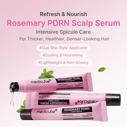 image:imagemedicube Rosemary PDRN Purifying amp Cooling Shampoo and Scalp Serum Duo Purifying Shampoo amp Cooling Scalp Serum SkincareInspired Formula for Fuller StrongerLooking Hair Korean Hair Care