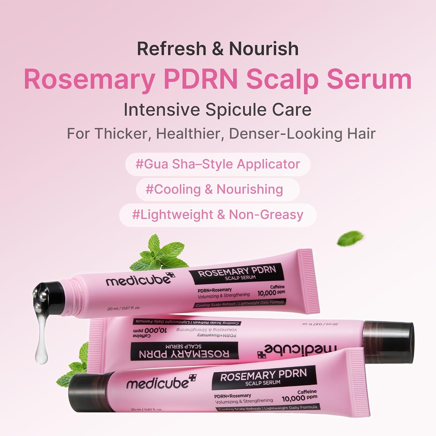image:imagemedicube Scalp Serum with Rosemary PDRN NonGreasy Lightweight Serum for Thicker Fuller DenserLooking Hair Scalp Treatment for FlakeProne Scalp Soothing Korean Hair Care 20mlRosemary PDRN