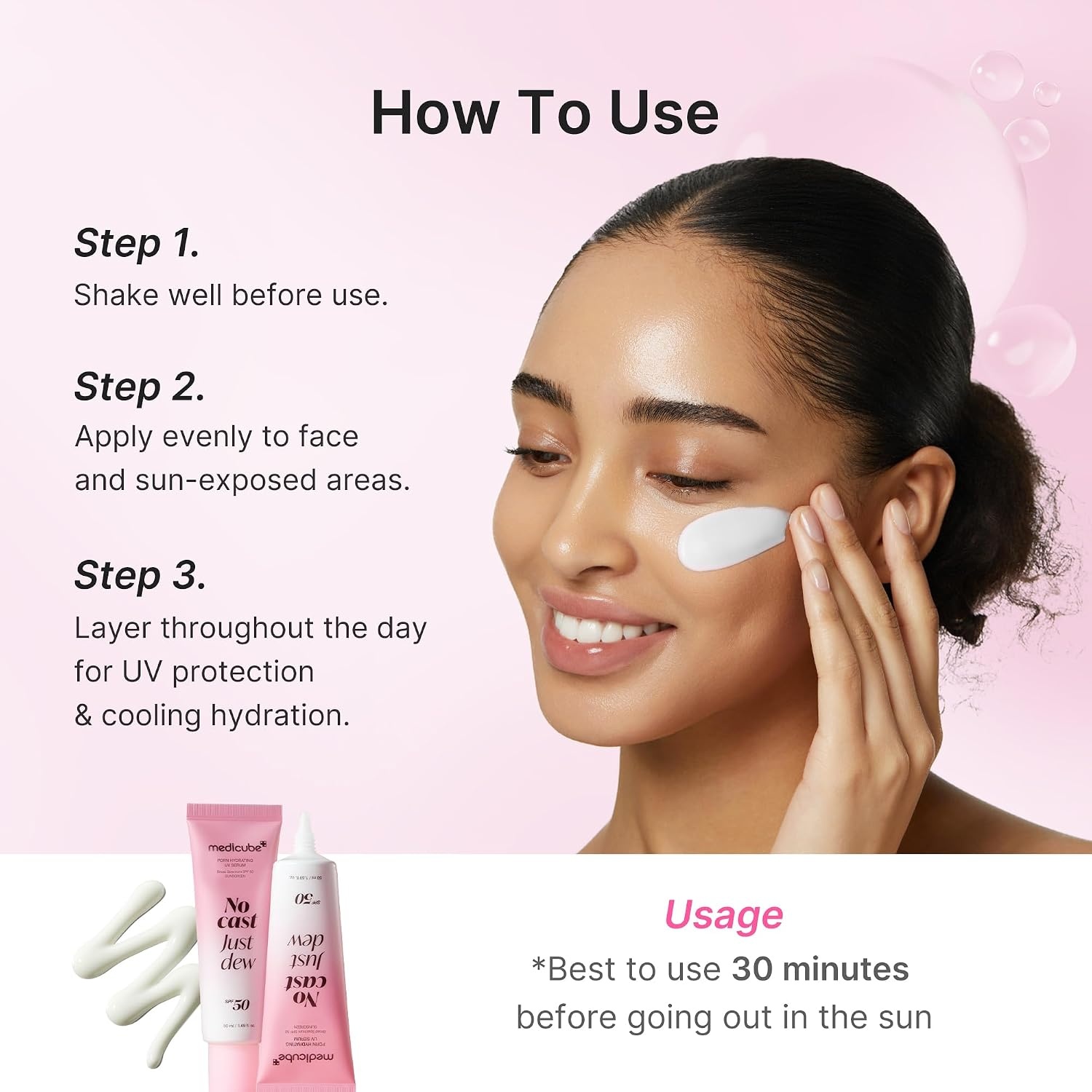 image:imagemedicube UV Dew amp Daily Cleanse Duo PDRN Sun Serum and Capsule Cleanser