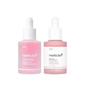 medicube DAY & NIGHT Salmon PDRN Serum Duo: Ultra-Light and Pink Peptide PDRN Serum | Lightweight Daily & Nourishing Night Care, Korean Skincare