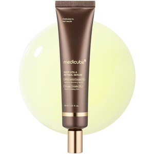 medicube Deep Reviving Bakuchiol Retinol Facial Serum | Anti-Aging 4th Gen Retinol & Bakuchiol – Targets Fine Lines, Uneven Skin Tone, Korean Skin Care, Low Irritant, 1.01 oz