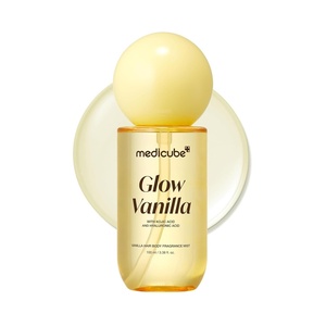 medicube Glow Vanilla Hair & Body Fragrance Mist, 8.45 fl.oz | Sweet Creamy Vanilla Musk Perfume Mist with Niacinamide and Hyaluronic Acids – Freshness, Odor Care & Glow, Korean Body Care(3.38 fl. Oz.)
