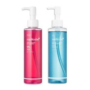 medicube Jelly & Oil Cleanser Duo: PDRN Jelly to Foam and Zero Pore Blackhead Cleansing Oil for Makeup Removal & Pore Care | Hydrating, Low-Irritation Daily Cleanse | Korean Skincare