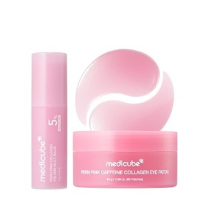 medicube PDRN Eye Glow Duo: PDRN Collagen Volume Multi Balm Stick and Caffeine Eye Patches | Depuff, Smooth, Brighten Under Eyes, Smile Lines | Radiance & Firming | Korean Skincare, Gifts for Women