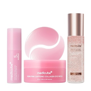 medicube PDRN Glow On-The-Go Trio: Multi Balm, Eye Patch & Jelly Mist for Hydration, Plump-Looking Glow & Anytime Touch-Ups | Korean Skincare, Gifts for Women, Skincare Set