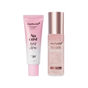 medicube PDRN Glow & UV Dew Duo: PDRN Sun Serum and PDRN Jelly Msit