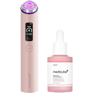 medicube PDRN Serum & Device Duo: PDRN Peptide Serum & Booster Pro X2 Pink