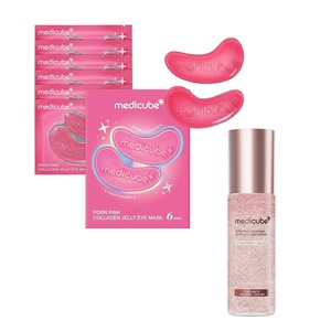 medicube PDRN Wake-Up Glow Duo: Pink Collagen Jelly Eye Mask and PDRN Jelly Mist Serum | Refresh, Hydrate & Boost Radiance | Korean Skincare, Skincare Set, Gifts for Women