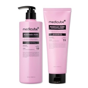 medicube Rosemary PDRN Purify & Nourish Shampoo and Conditioner Set | Korean Hair Care Set for Dry, Fine, Weak-Looking Hair | Amino Acid for Strength & Softness | Nourishing Yet Lightweight Formula
