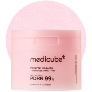 medicube Toner Pads Deep Vita C Facial Toner Pad for Uneven Skin Tone & Texture | Vitamin Water and 3 Types of Vitamin, Deeply Hydrating & Resurfacing Pad | Korean Skin Care, 70 Pads (1 Pack)(White)