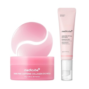 medicube Ultimate Night Eye Routine Duo: PDRN Caffeine Collagen Eye Patches and Salmon DNA PDRN Eye Cream | For Appearance of Dark Circles, Undereye Bags, Firming Care | Korean Skincare