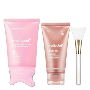 medicube Viral Collagen Duo: Gua Sha Wrinkle Cream and Wrapping Mask