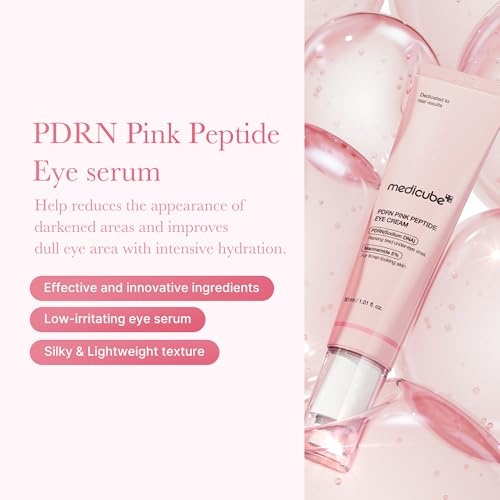 image:imagemedicube Booster Pro Facial Device amp Eye Care Duo Salmon DNA PDRN Pink Eye Serum and Booster Pro Pink Retinol and PDRN For FirmerLooking Plumper Looking Skin and Smoother Skin