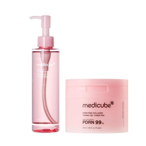 medicube PDRN Uneven Skin Care Duo – PDRN Cleansing Oil & Toner Pads