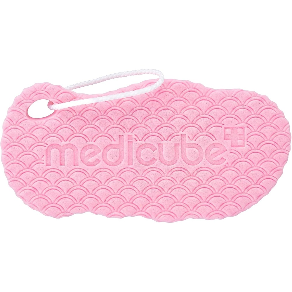 image:imagemedicube Soft Peeling Body Sponge 2 in 1 Gentle Exfoliating amp Shower Ball Gentle Exfoliating Shower Sponge for Dead Skin Flexible Body Scrubber for Back Elbows amp Knees Korean Sponge 1 Piece