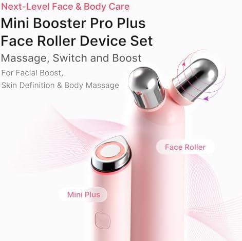 image:imagemedicube AtHome Contour amp Define Device Set Mini Booster Pro Plus Face Roller Device Set Pink and PDRN Booster Gel PDRN Peptides amp Niacinamide Face amp Body Massager for Depuffing amp Contouring