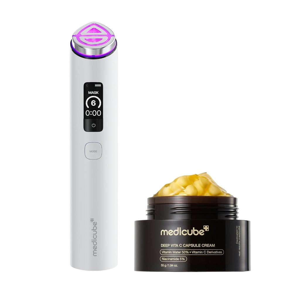 image:imagemedicube Radiance Device Duo Vita C Capsule Cream amp Booster Pro X2 White
