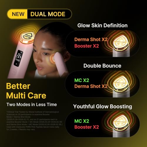 image:imagemedicube Lift amp Sculpt Device Duo Gua Sha Cream and Booster Pro X2 Pink