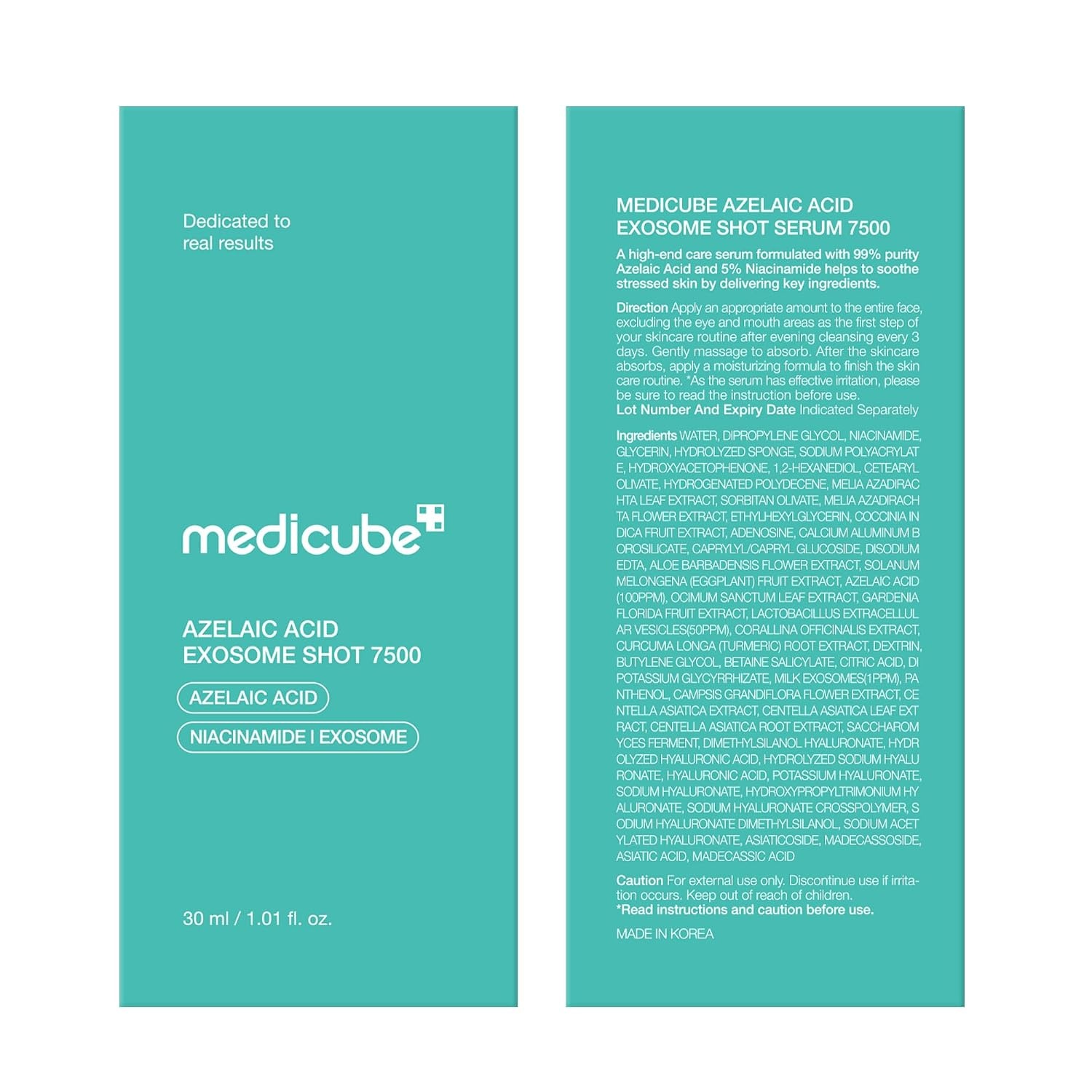 image:imagemedicube Exosome Shot Azelaic Acid 7500 PPM Spicule Facial Serum Pack of 2101 Fl Oz Pack of 1