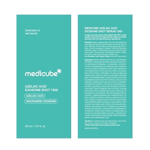 image:imagemedicube Exosome Shot Azelaic Acid 7500 PPM Spicule Facial Serum Pack of 2101 Fl Oz Pack of 2