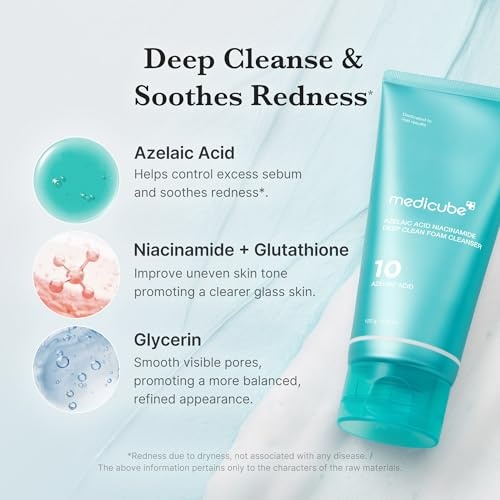 image:imagemedicube Facial Cleanser Azelaic Acid Whip Cleanser Pack of 2423 Fl Oz Pack of 2