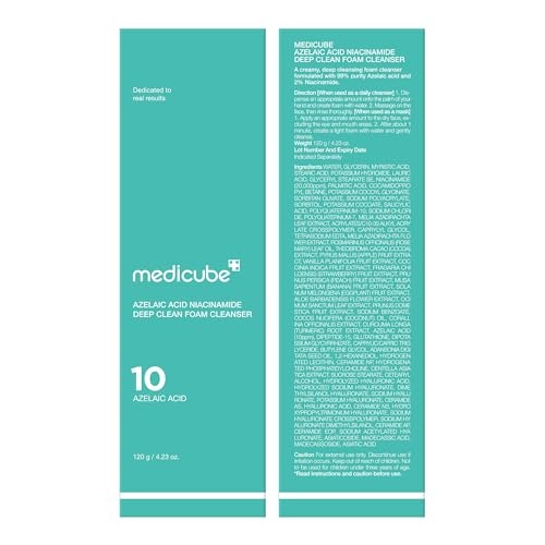 image:imagemedicube Facial Cleanser Azelaic Acid Whip Cleanser Pack of 2423 Fl Oz Pack of 2