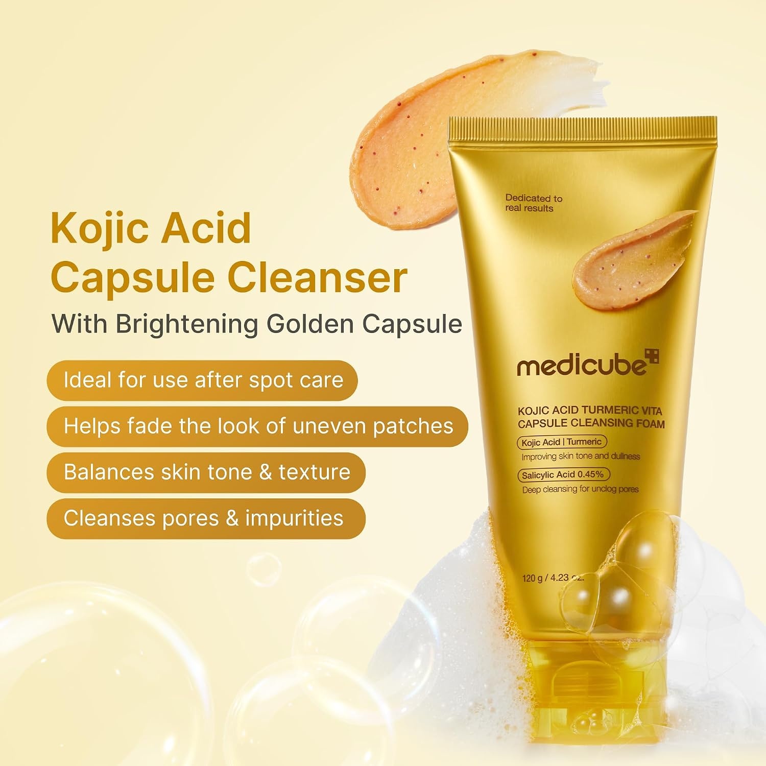 image:imagemedicube Facial Cleanser Azelaic Acid Whip Cleanser Pack of 2423 Ounce