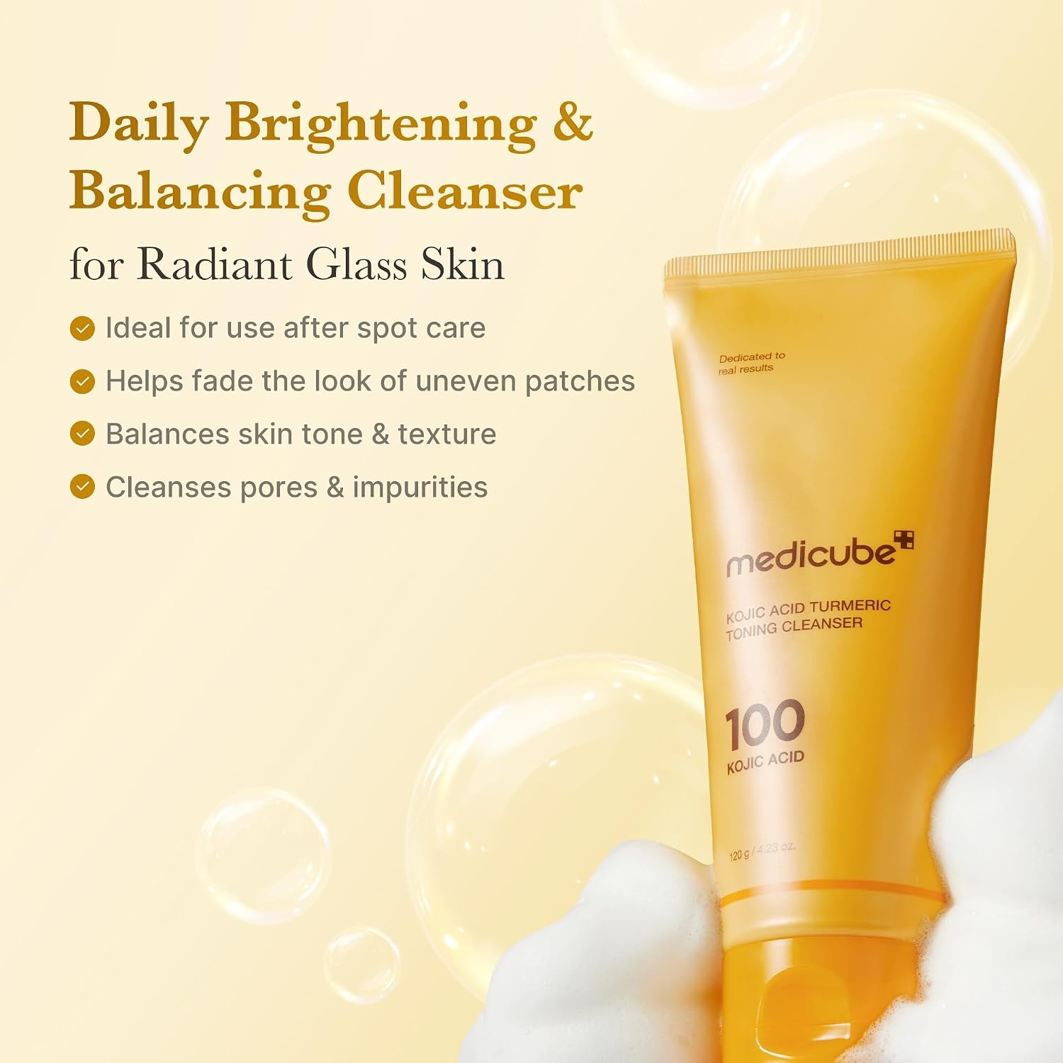 image:imagemedicube Facial Cleanser Azelaic Acid Whip Cleanser Pack of 2423 Ounce
