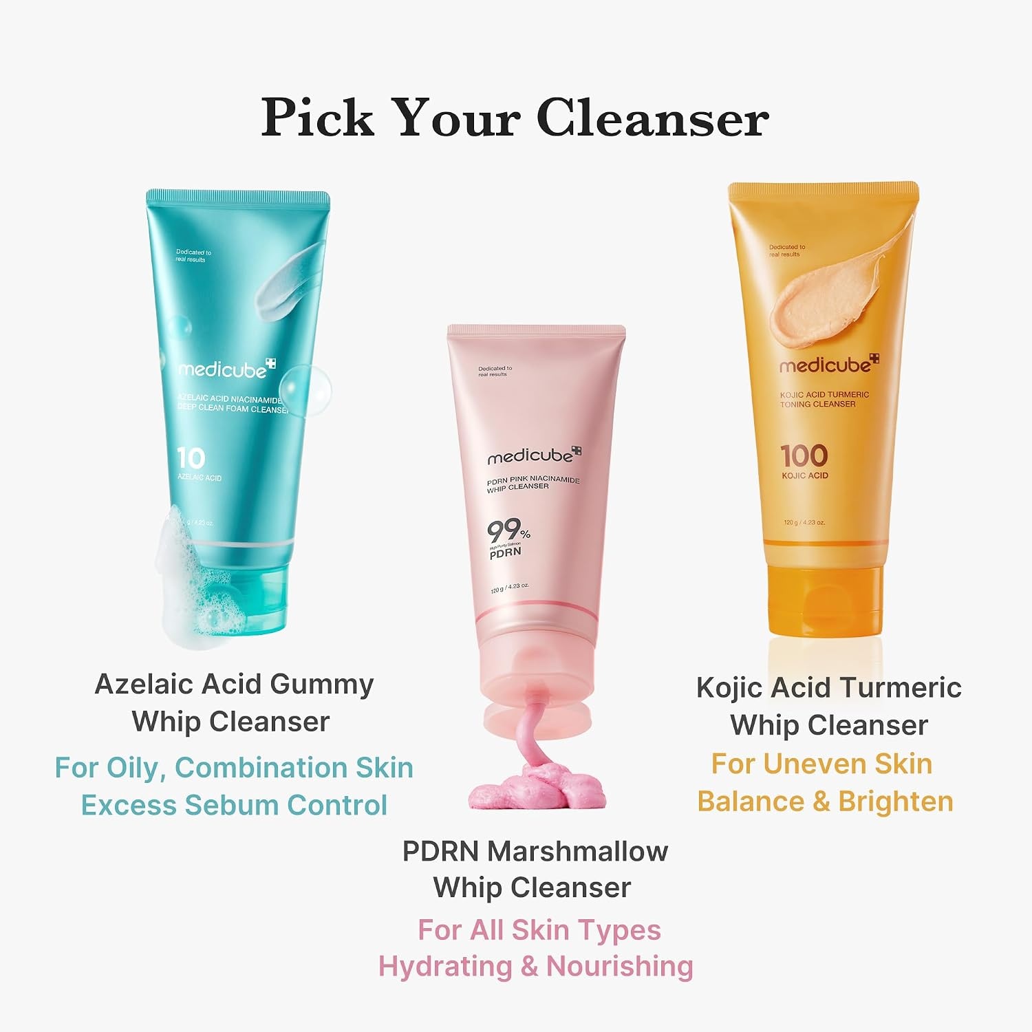 image:imagemedicube Facial Cleanser Azelaic Acid Whip Cleanser Pack of 2423 Ounce