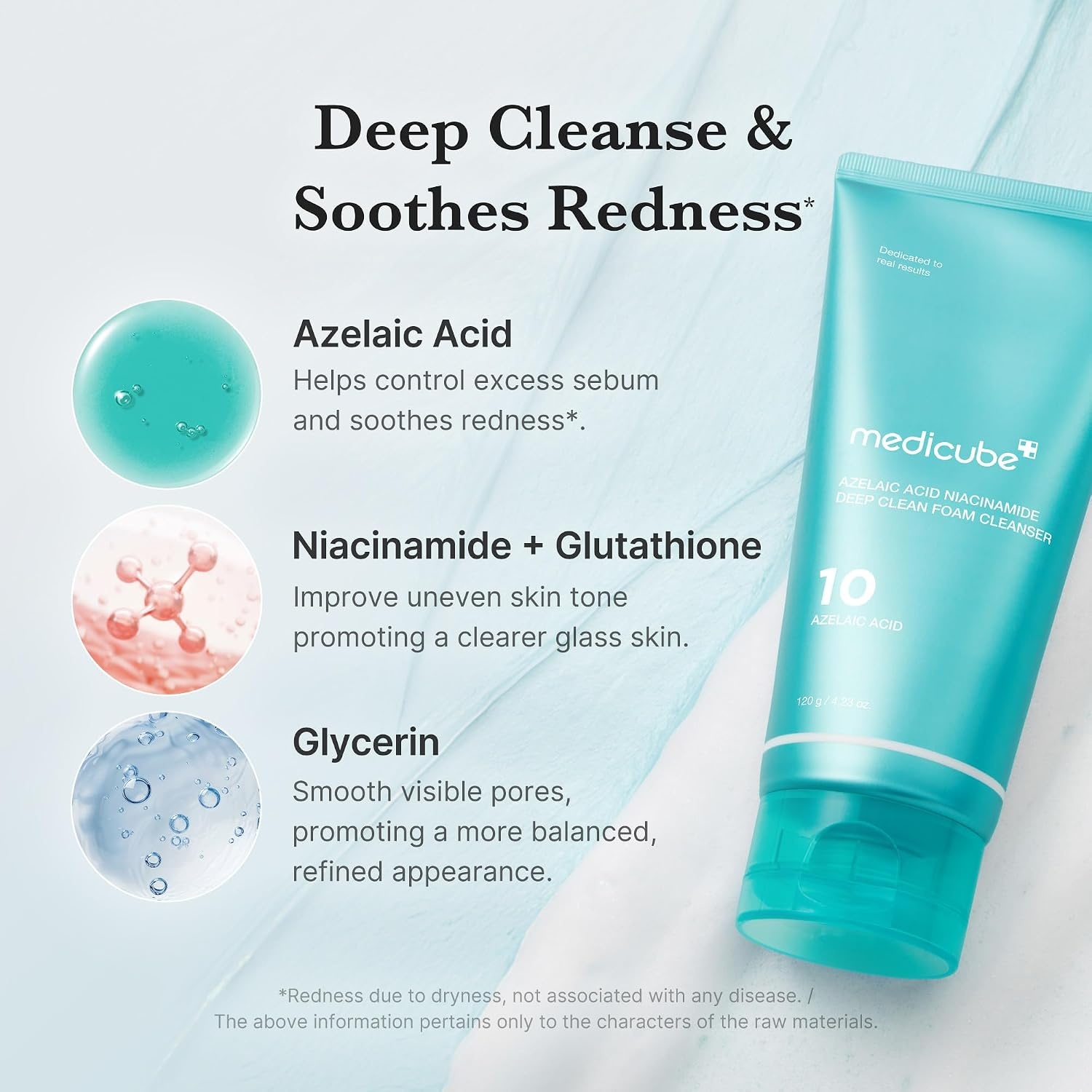 image:imagemedicube Facial Cleanser Azelaic Acid Whip Cleanser Pack of 2423 Ounce