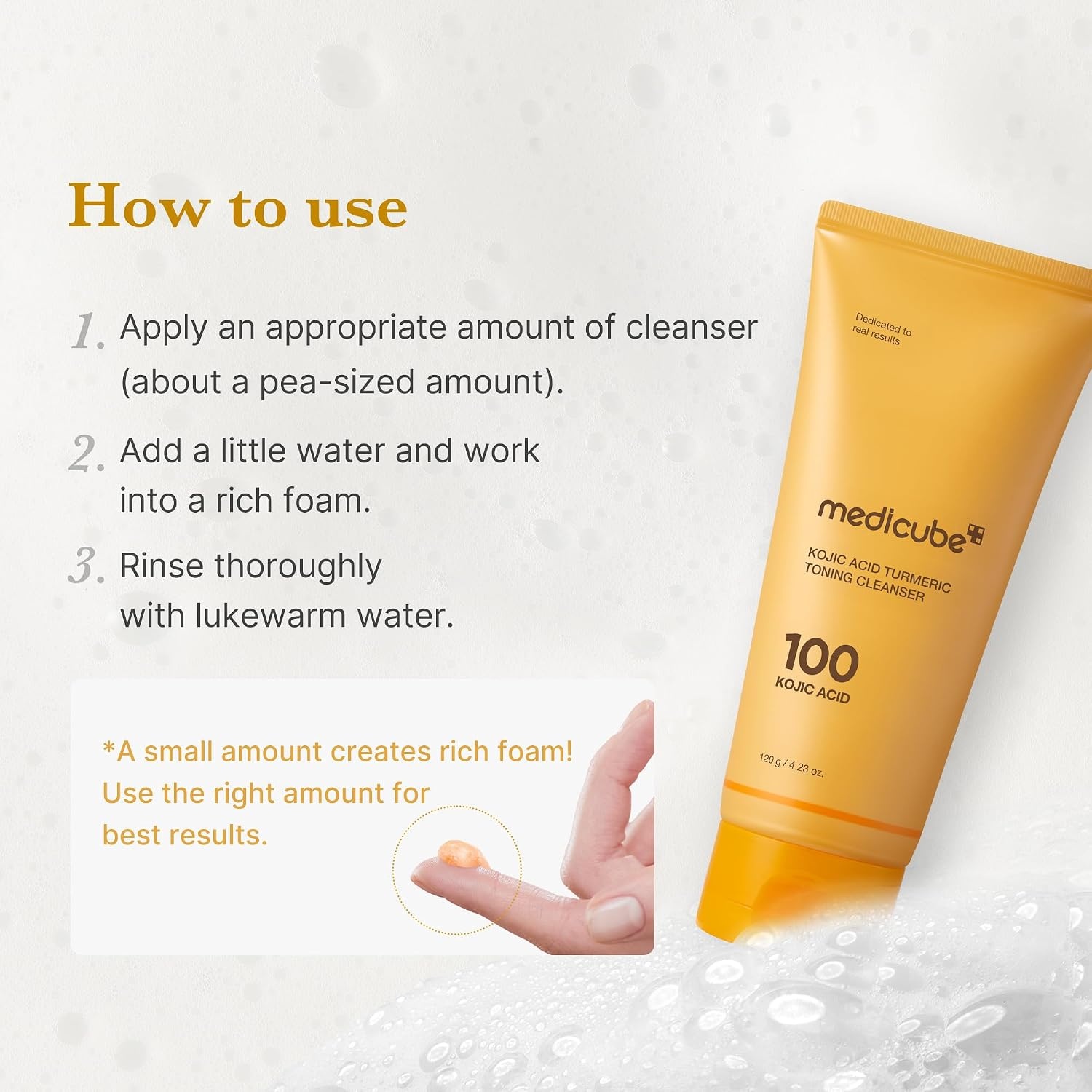 image:imagemedicube Facial Cleanser Azelaic Acid Whip Cleanser Pack of 2423 Ounce