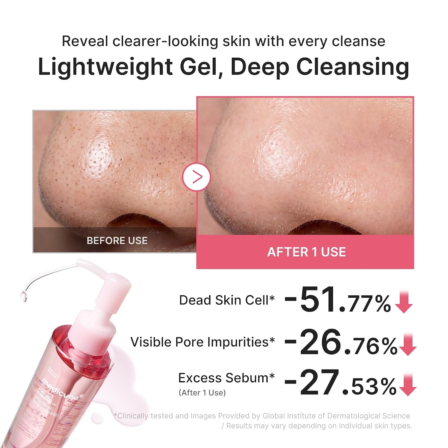 image:imagemedicube Cleansing Oil Zero Pore Blackhead Makeup Remover for all skin types Daily Moisture Facial Cleanser LowIrritation Korean Skin Care 205ml 693 floz Pack of 2PDRN Mild