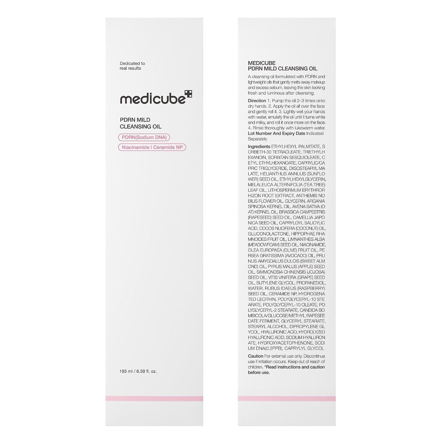 image:imagemedicube Cleansing Oil Zero Pore Blackhead Makeup Remover for all skin types Daily Moisture Facial Cleanser LowIrritation Korean Skin Care 205ml 693 floz Pack of 2PDRN Mild