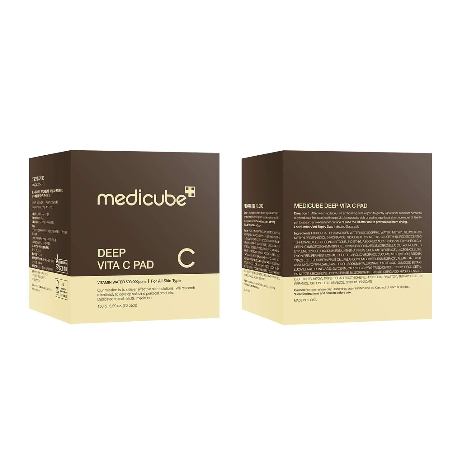 image:imagemedicube PDRN Cooling Soothing Toner Pads Hydrating Facial Pads 90 Pads Delivers cooling hydration and soothing care to leave skin looking smooth fresh and ready for makeup Korean SkincareDeep Vita C Pads