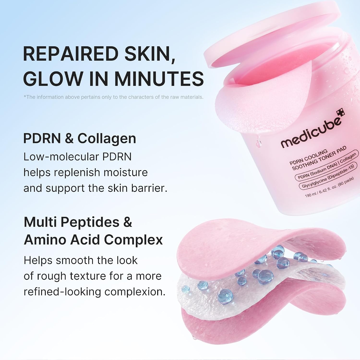 image:imagemedicube PDRN Cooling Soothing Toner Pads Hydrating Facial Pads 90 Pads Delivers cooling hydration and soothing care to leave skin looking smooth fresh and ready for makeup Korean SkincarePDRN Cooling Pads
