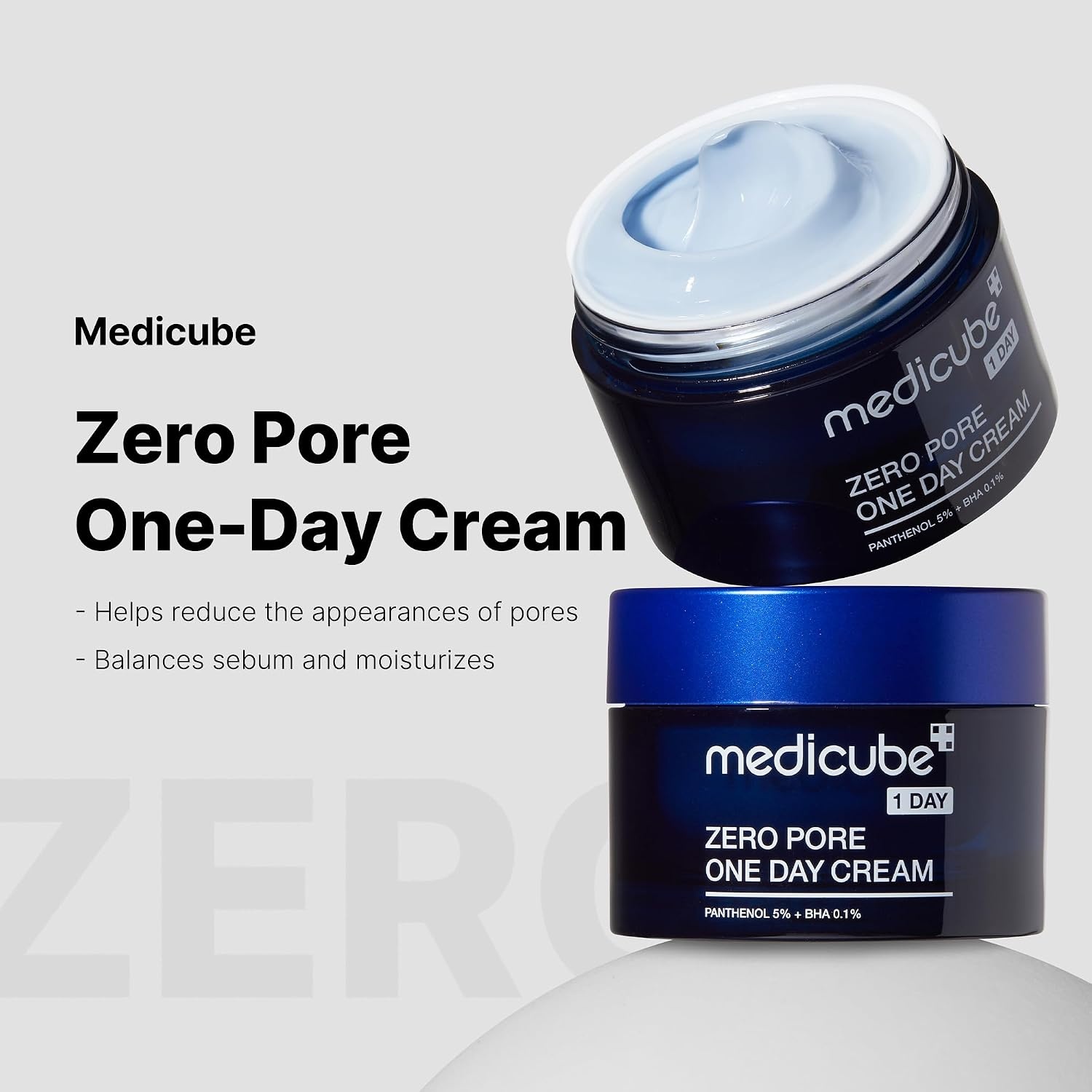 image:imagemedicube Zero Pore OneDay Cream 169 floz Visibly Smaller Pores Controls Excess Oil Pore Refining Cream with Panthenol Salicylic Acid and Niacinamide Korean Skincare Pack of 2169 Fl Oz Pack of 1