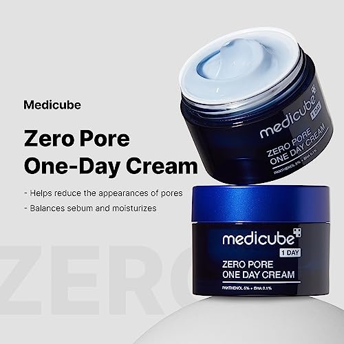 image:imagemedicube Zero Pore OneDay Cream 169 floz Visibly Smaller Pores Controls Excess Oil Pore Refining Cream with Panthenol Salicylic Acid and Niacinamide Korean Skincare Pack of 21235 Ounce Pack of 2