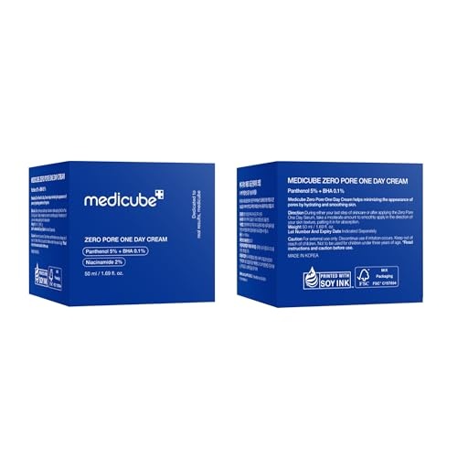 image:imagemedicube Zero Pore OneDay Cream 169 floz Visibly Smaller Pores Controls Excess Oil Pore Refining Cream with Panthenol Salicylic Acid and Niacinamide Korean Skincare Pack of 21235 Ounce Pack of 2
