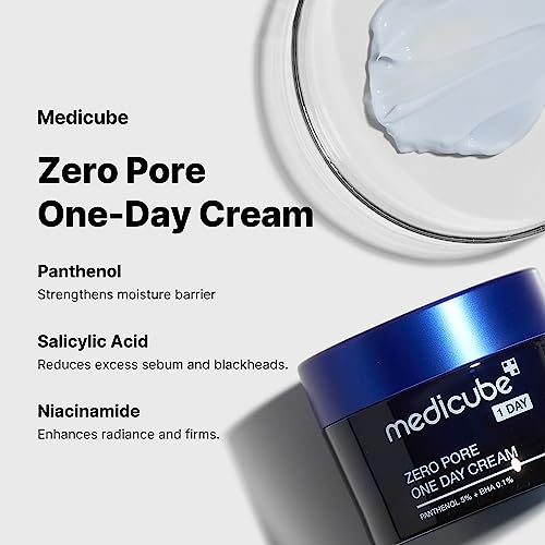 image:imagemedicube Zero Pore OneDay Cream 169 floz Visibly Smaller Pores Controls Excess Oil Pore Refining Cream with Panthenol Salicylic Acid and Niacinamide Korean Skincare Pack of 21235 Ounce Pack of 2