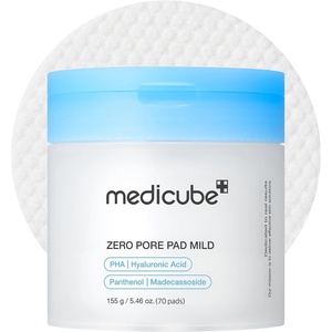 medicube PDRN Cooling Soothing Toner Pads, Hydrating Facial Pads, 90 Pads | Delivers cooling hydration and soothing care to leave skin looking smooth, fresh, and ready for makeup, Korean Skincare(Mild Pads)
