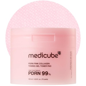medicube PDRN Cooling Soothing Toner Pads, Hydrating Facial Pads, 90 Pads | Delivers cooling hydration and soothing care to leave skin looking smooth, fresh, and ready for makeup, Korean Skincare(PDRN Jelly Gel Pads)