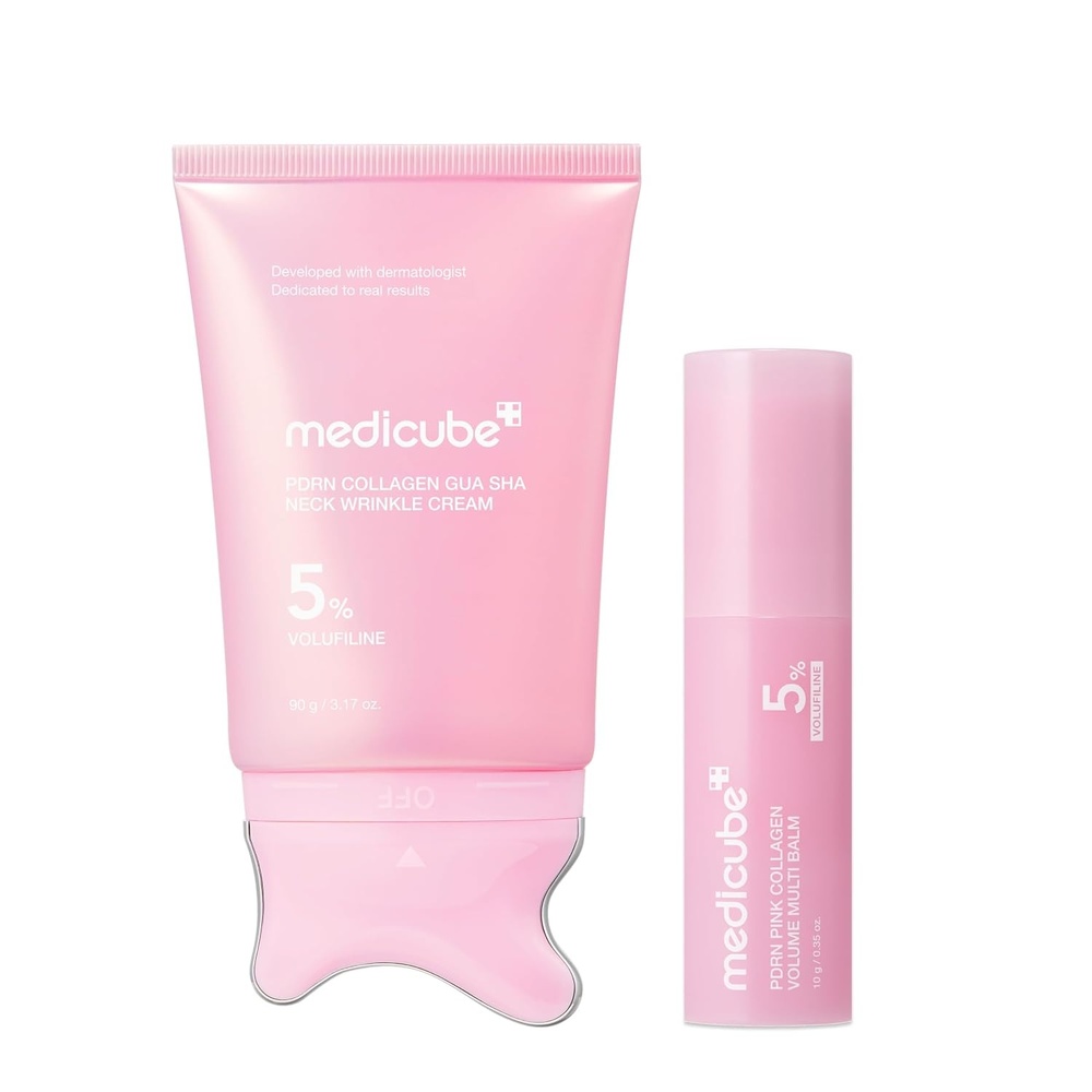 image:imagemedicube PDRN Sculpt amp Plump Duo Gua Sha Wrinkle Cream and Volume Multi Balm Stick