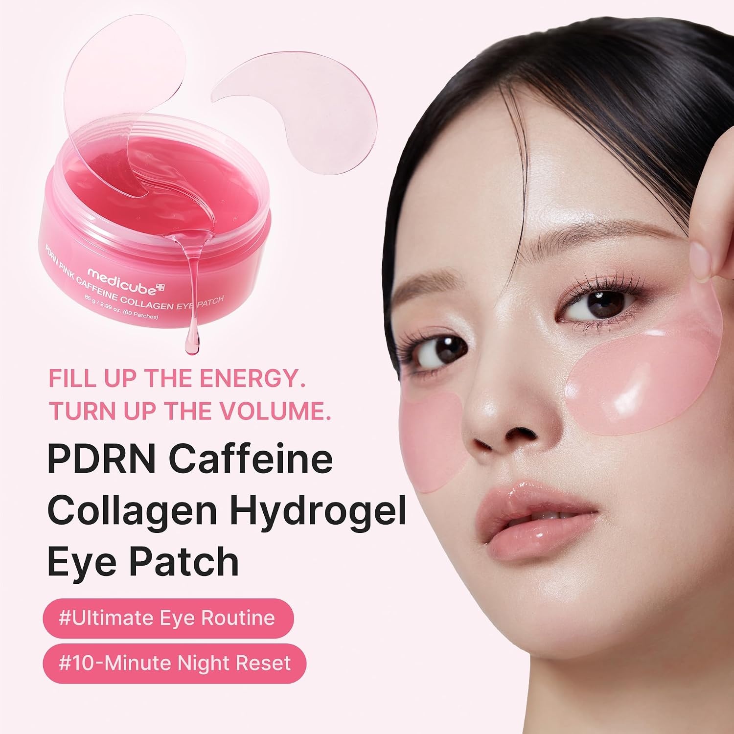 image:imagemedicube AntiAging Night Care Set Retinal Booster amp PDRN Eye Patches Vita A Retinal Volume Booster Serym amp 30Pair PDRN Caffeine Collagen Eye Patches for firming amp plumping care