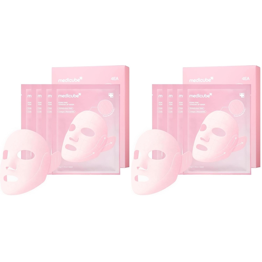 image:imagemedicube PDRN Pink Tension Up Sheet Mask 3Step Contouring Mask Pack of 24 Count Pack of 2