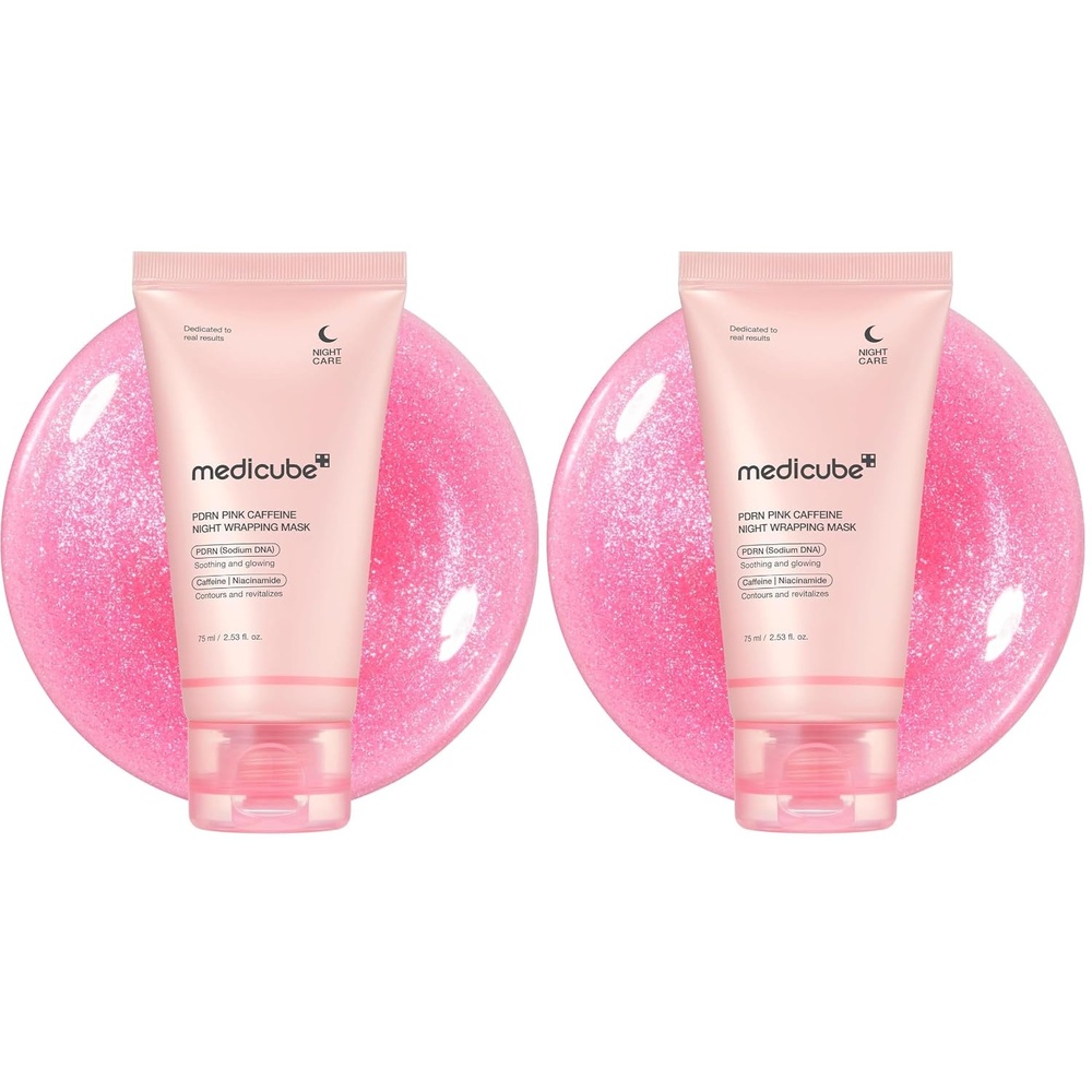 image:imagemedicube Wrapping Mask PDRN Caffeine Overnight Peel Off Facial Mask Pack of 2